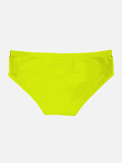 Shop Mc2 Saint Barth Man Fluo Yellow Swim Briefs
