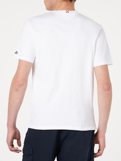 Mc2 Saint Barth Pure Cotton T-shirt Elegance In White