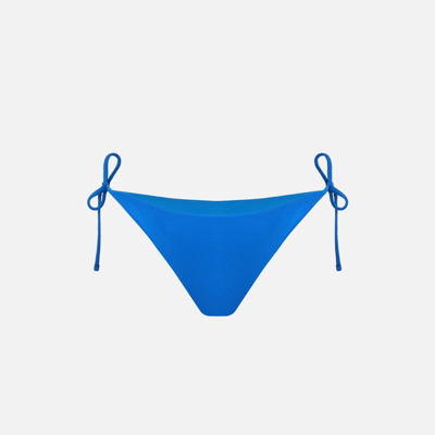 Mc2 Saint Barth Bluette Ribbed Swim Briefs In Blue