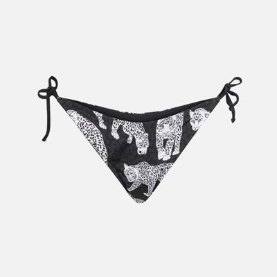 Mc2 Saint Barth Black Animalier Swim Briefs In Black