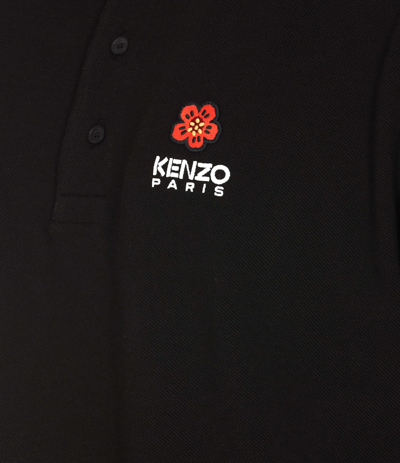 Shop Kenzo Boke Flower Polo In Black