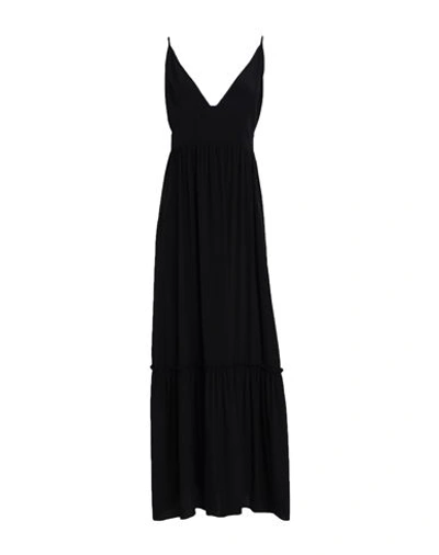 Shop Beatrice B Beatrice .b Woman Maxi Dress Black Size 2 Acetate, Silk