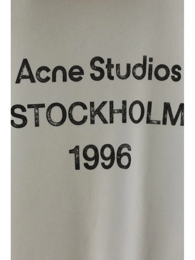 Shop Acne Studios Sweatshirts In Dusty White