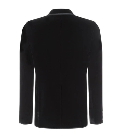 Shop Saint Laurent Velvet Tuxedo Jacket