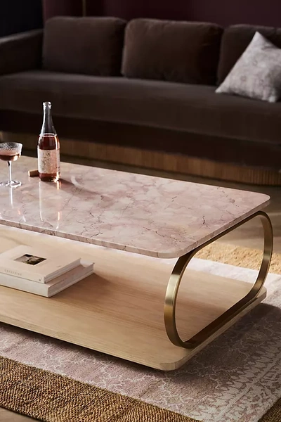Shop Erin Fetherston Dulcette Coffee Table In Pink