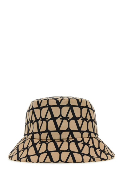 Shop Valentino Vlogo Wide Brim Bucket Hat In Multi