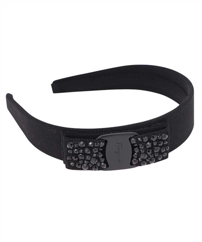 Shop Ferragamo Headband In Black