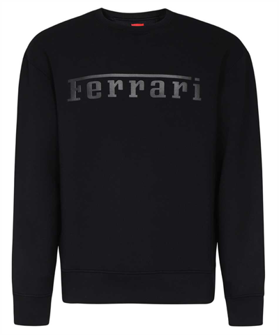 Shop Ferrari Scuba With  Logo Knit In Black