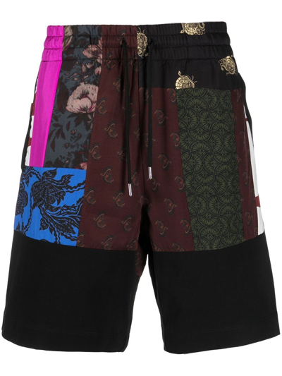 Dries Van Noten Men s Herick Patchwork Shorts In Black ModeSens