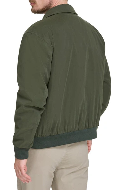 Dockers Microtwill Bomber Jacket In Olive