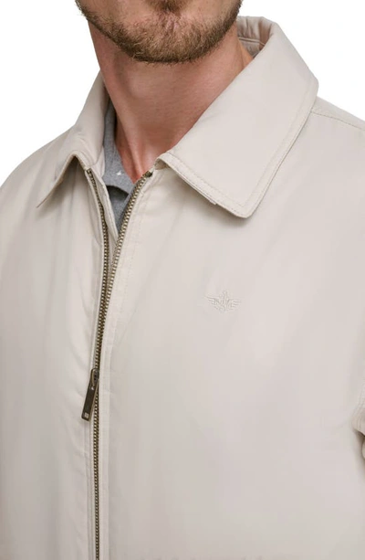 Dockers Microtwill Bomber Jacket In Khaki