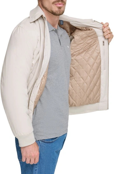 Dockers Microtwill Bomber Jacket In Khaki