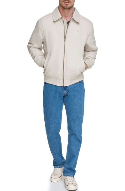 Dockers Microtwill Bomber Jacket In Khaki