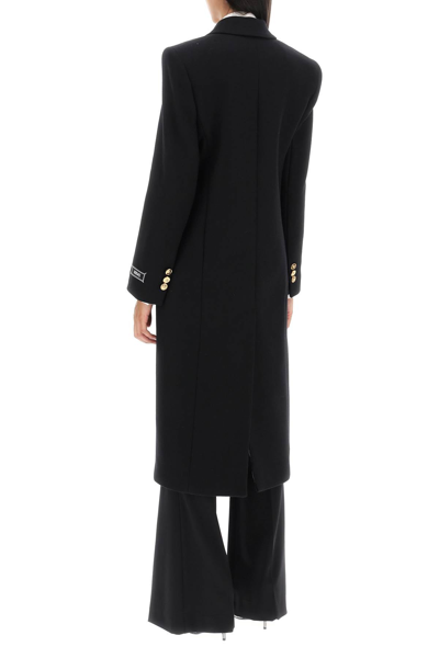 Shop Versace Single-breasted Medusa Coat Women In Black