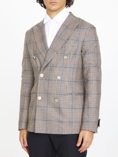 Shop Tonello Beige Wool Jacket