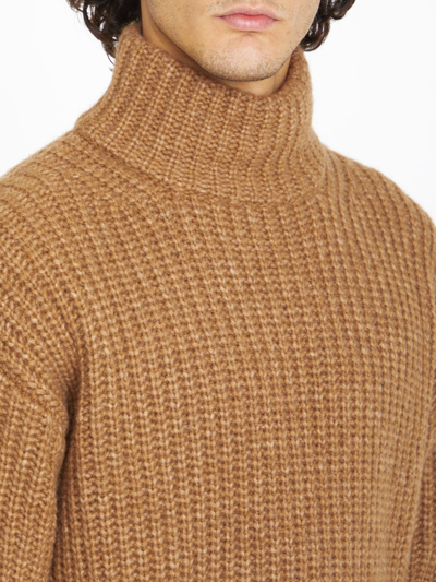 Roberto Collina Alpaca Jumper In Camel