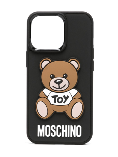 Shop Moschino Teddy Bear-motif Iphone 13 Pro Case In Black