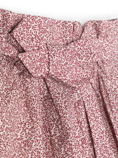 Bonpoint Floral-print Cotton Skirt In Neutrals