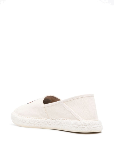 Shop Kenzo Boke-flower Slip-on Espadrilles In Neutrals