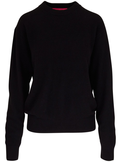 Shop The Elder Statesman Cashmere Crew-neck Sweater In Black