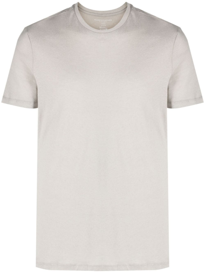 Shop Majestic Short-sleeved Crewneck T-shirt In Grey