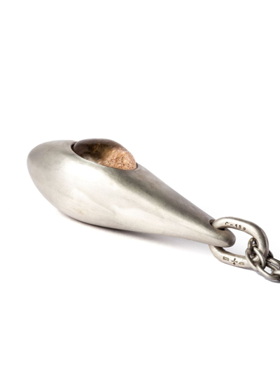 Parts Of Four Chrysalis Quartz Pendant Necklace In Silver