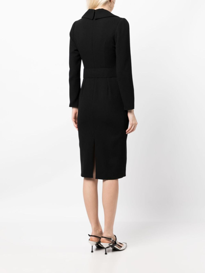 Shop Jane Roxanne Midi Dress In Black