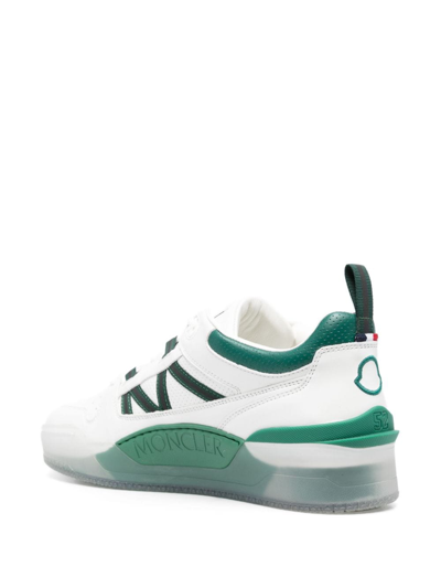 Moncler Pivot Leather Low-top Sneakers In White