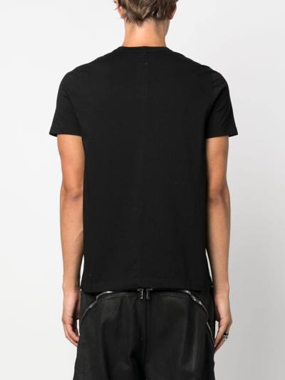 Shop Rick Owens Short-sleeved Cotton T-shirt In Black