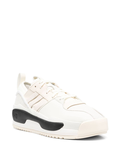 Y-3 RIVALRY LEATHER SNEAKERS 