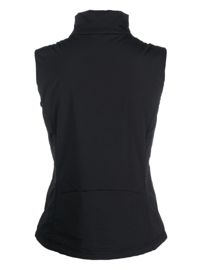 Rossignol Logo-patch Stand-up Collar Gilet In Black