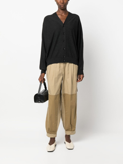 Lemaire Convertible Wool Cardigan For All In Grey