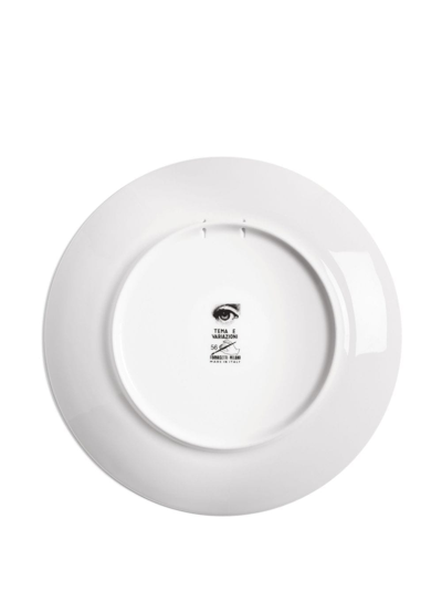 Fornasetti Tema E Variazioni Porcelain Plate (26cm) In White