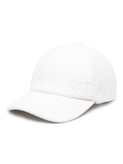 Shop Patou Logo-embroidered Baseball Cap In White
