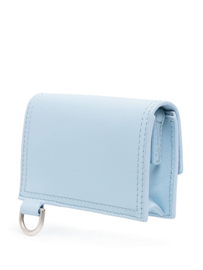 Shop Jacquemus Le Porte Azur Strap Wallet In Blue