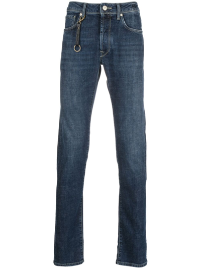 Shop Incotex Slim-fit Tapered Jeans In Blue