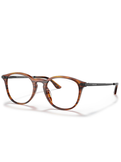 Giorgio Armani Clear-lenses Square-frame Sunglasses In Brown