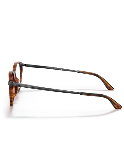 Giorgio Armani Clear-lenses Square-frame Sunglasses In Brown