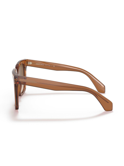 Giorgio Armani Sunglasses In Acetate In Brown