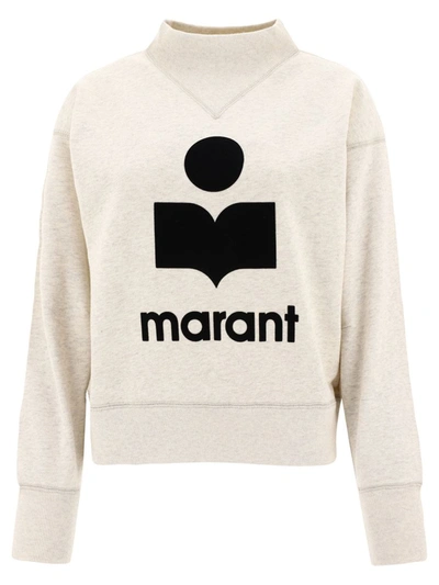 Shop Isabel Marant Étoile "moby" Sweatshirt In Beige