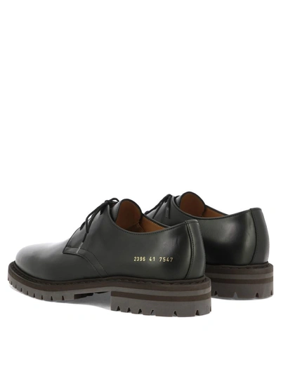 Shop Common Projects "officer's Derby" Lace-ups In Black