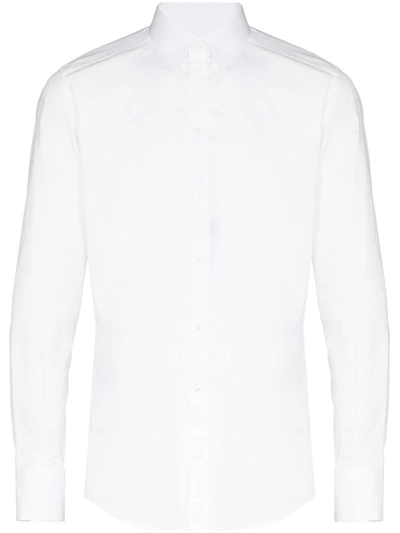Shop Dolce & Gabbana Long-sleeve Shirt In White