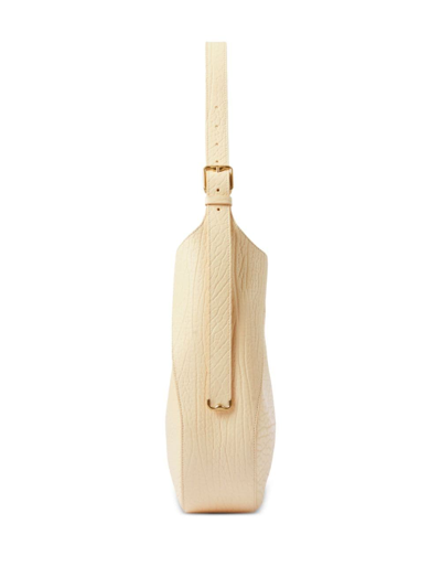 Burberry Medium Chess Leather Shoulder Bag In Neutrals