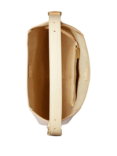 Burberry Medium Chess Leather Shoulder Bag In Neutrals