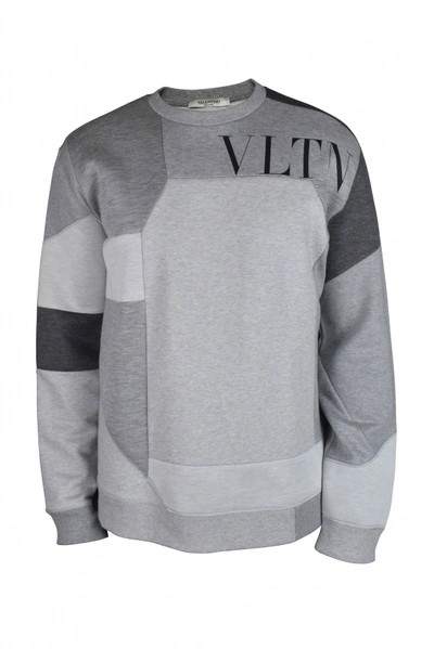 Valentino Vltn-print Patchwork Sweatshirt