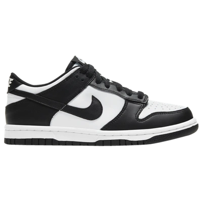 Shop Nike Boys  Dunk Low In Black/white