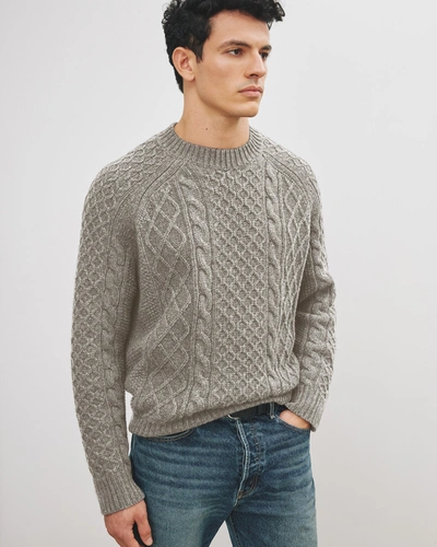 Shop Nili Lotan Carran Sweater In Grey Melange