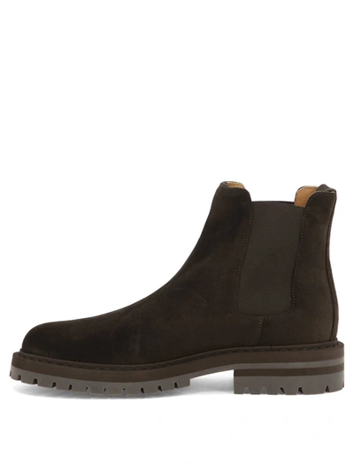 Shop Common Projects Chelsea Ankle Boots In Brown