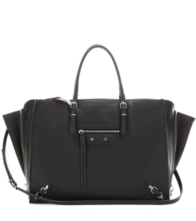 Shop Balenciaga Papier B4 Zip-around Leather Shoulder Bag In Eoir