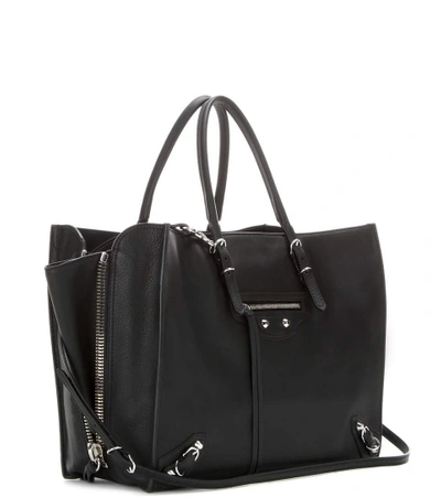 Shop Balenciaga Papier B4 Zip-around Leather Shoulder Bag In Eoir